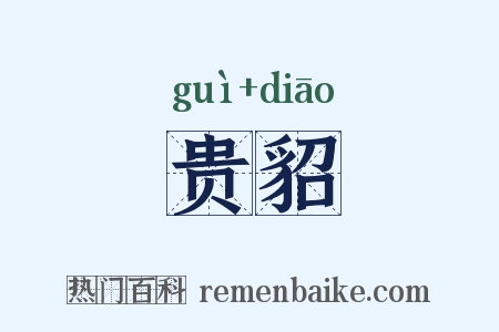 贵貂是什么意思的图片